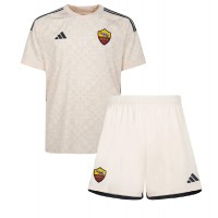 Camisa de time de futebol AS Roma Gianluca Mancini #23 Replicas 2º Equipamento Infantil 2023-24 Manga Curta (+ Calças curtas)